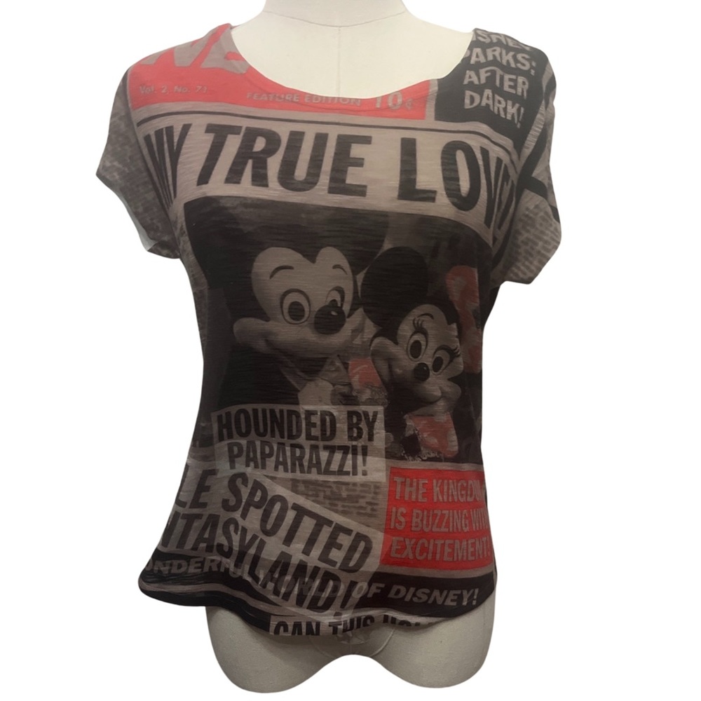 Disney Park “My true Love” short sleeve top - Picture 1 of 4